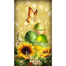 Load image into Gallery viewer, Flower Butterfly 30x48cm(canvas) full round drill diamond painting
