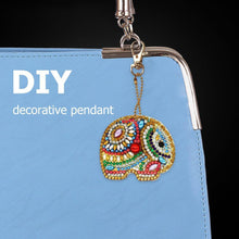 Load image into Gallery viewer, 5pcs DIY Full Drill Special Shaped Diamond Painting Elephant Keychain Gift
