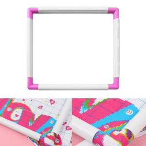 Plastic Embroidery Frame Hoop Square Shape DIY Needlework Craft Sewing Tool