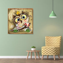 Load image into Gallery viewer, Owl 30x30cm(canvas) full round drill diamond painting
