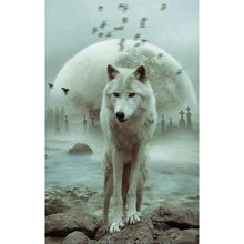 Load image into Gallery viewer, Wolf 40x30cm(canvas) full round drill diamond painting
