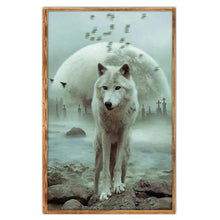 Load image into Gallery viewer, Wolf 40x30cm(canvas) full round drill diamond painting
