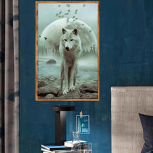 Load image into Gallery viewer, Wolf 40x30cm(canvas) full round drill diamond painting
