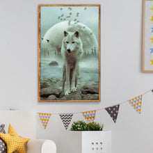 Load image into Gallery viewer, Wolf 40x30cm(canvas) full round drill diamond painting
