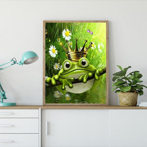 Frog 40x30cm(canvas) full round drill diamond painting