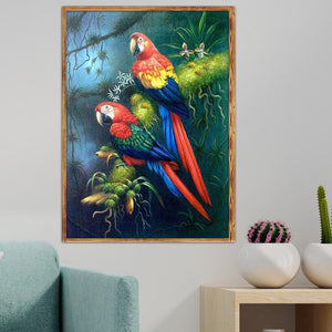 parrot 40x30cm(canvas) full Square drill diamond painting