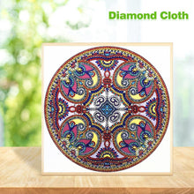 Load image into Gallery viewer, Mandala 30x30cm(canvas) beautiful special shaped drill diamond painting
