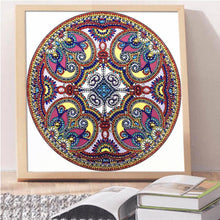 Load image into Gallery viewer, Mandala 30x30cm(canvas) beautiful special shaped drill diamond painting

