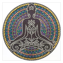 Load image into Gallery viewer, Mandala 30x30cm(canvas) beautiful special shaped drill diamond painting
