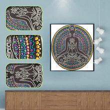 Load image into Gallery viewer, Mandala 30x30cm(canvas) beautiful special shaped drill diamond painting
