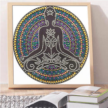 Load image into Gallery viewer, Mandala 30x30cm(canvas) beautiful special shaped drill diamond painting
