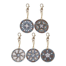 Load image into Gallery viewer, 5pcs DIY Wheel Full Drill Special Shaped Diamond Painting Keychains Gifts
