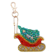 Load image into Gallery viewer, 4pcs DIY Christmas Full Drill Special Shaped Diamond Painting Keychain Gift
