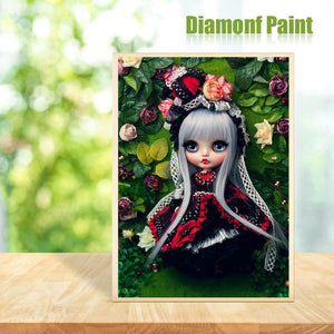 Doll 30x40cm(canvas) full round drill diamond painting