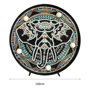 DIY Full Drill Diamond Painting Animal LED Night Lamp Embroidery Home Decor
