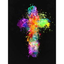 Load image into Gallery viewer, Cross 30x40cm(canvas) full round drill diamond painting
