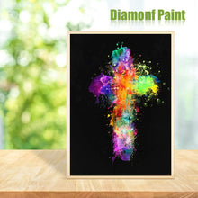 Load image into Gallery viewer, Cross 30x40cm(canvas) full round drill diamond painting
