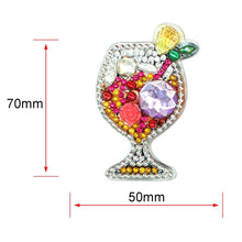 Load image into Gallery viewer, 4pcs DIY Full Drill Special Shaped Diamond Painting Juice Bag Keychain Gift
