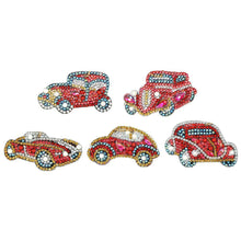 Load image into Gallery viewer, 5pcs DIY Car Full Drill Special Shaped Diamond Painting Keychains Pendant
