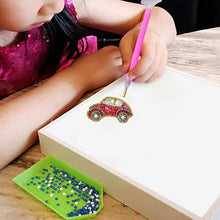 Load image into Gallery viewer, 5pcs DIY Car Full Drill Special Shaped Diamond Painting Keychains Pendant
