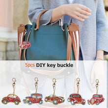 Load image into Gallery viewer, 5pcs DIY Car Full Drill Special Shaped Diamond Painting Keychains Pendant
