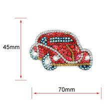 Load image into Gallery viewer, 5pcs DIY Car Full Drill Special Shaped Diamond Painting Keychains Pendant
