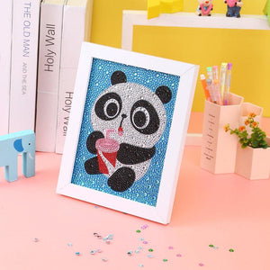 Cartoon Kids 20x15cm(canvas) full special shaped drill diamond painting