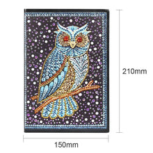 Load image into Gallery viewer, DIY Bird Special Shaped Diamond Painting 60 Pages A5 Notebook Diary Book
