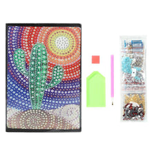 Load image into Gallery viewer, DIY Cactus Special Shaped Diamond Painting 60 Pages A5 Notebook Diary Book
