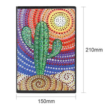 Load image into Gallery viewer, DIY Cactus Special Shaped Diamond Painting 60 Pages A5 Notebook Diary Book
