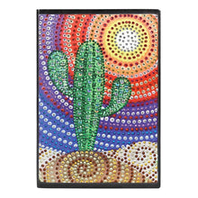 Load image into Gallery viewer, DIY Cactus Special Shaped Diamond Painting 60 Pages A5 Notebook Diary Book
