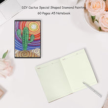Load image into Gallery viewer, DIY Cactus Special Shaped Diamond Painting 60 Pages A5 Notebook Diary Book
