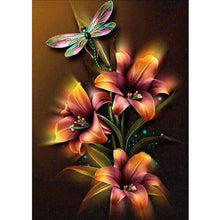 Load image into Gallery viewer, Hanging Dragonfly 40x60cm(canvas) full round drill diamond painting
