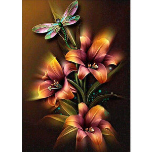 Hanging Dragonfly 40x60cm(canvas) full round drill diamond painting
