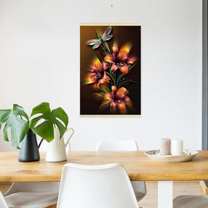 Hanging Dragonfly 40x60cm(canvas) full round drill diamond painting