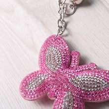 Load image into Gallery viewer, Full Drill Special Shaped Diamond Painting Butterfly Bag Keychain Pendant
