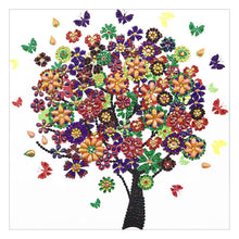 Load image into Gallery viewer, Butterfly Tree 30x30cm(canvas) beautiful special shaped drill diamond painting
