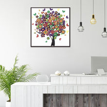Load image into Gallery viewer, Butterfly Tree 30x30cm(canvas) beautiful special shaped drill diamond painting
