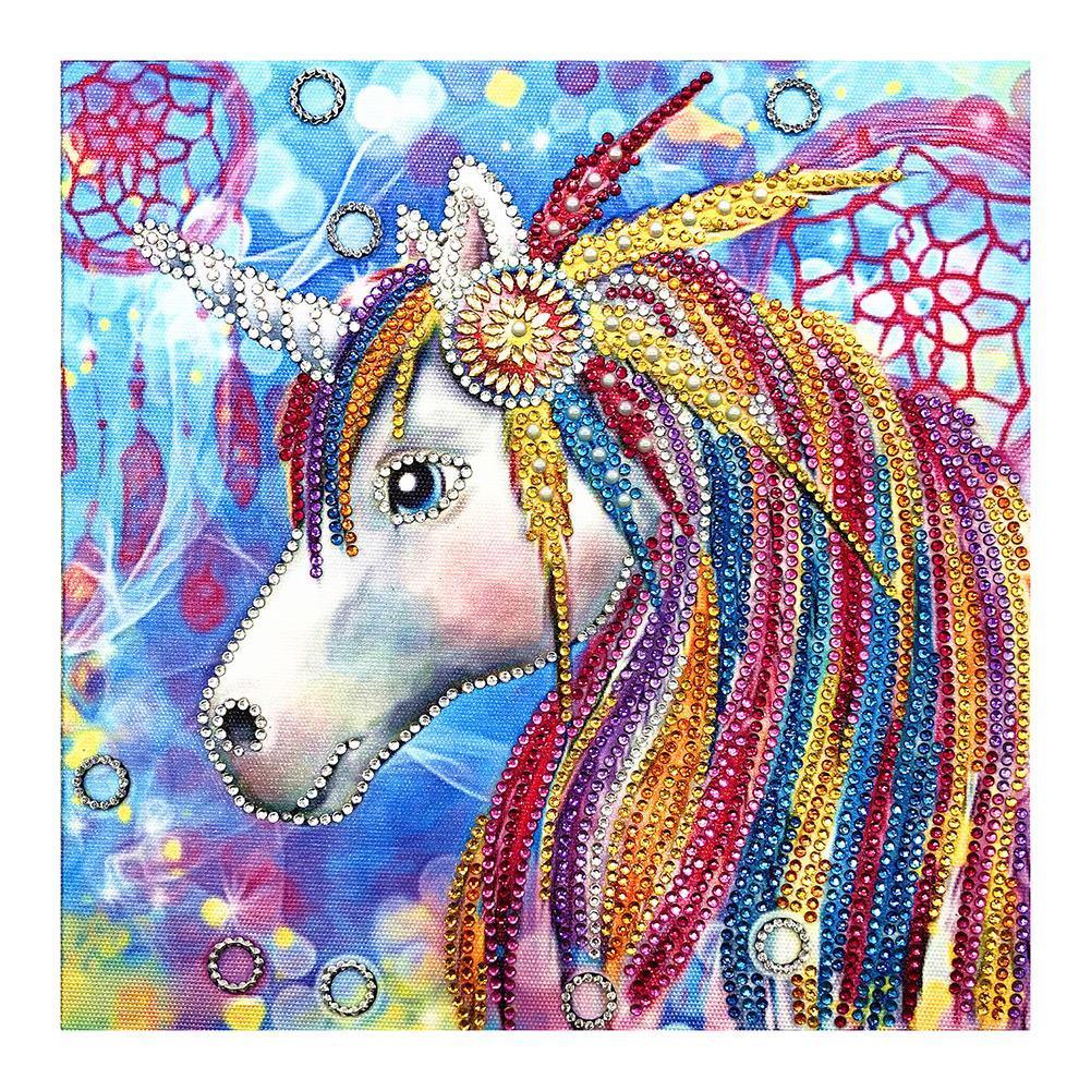 Horse 30x30cm(canvas) beautiful special shaped drill diamond painting