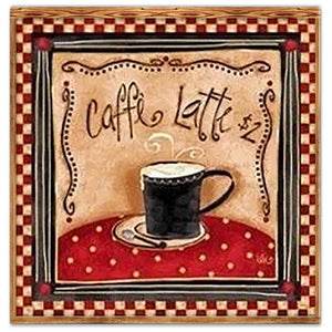 Coffee 30x30cm(canvas) full round drill diamond painting