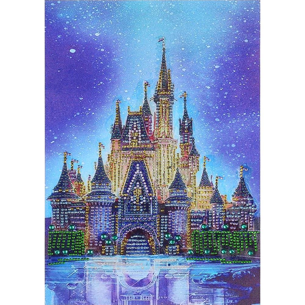 Castle 30x30cm(canvas) beautiful special shaped drill diamond painting