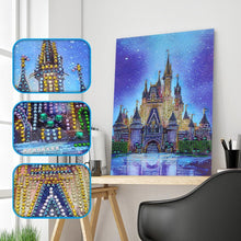Load image into Gallery viewer, Castle 30x30cm(canvas) beautiful special shaped drill diamond painting
