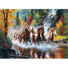 Load image into Gallery viewer, Horse 40x30cm(canvas) full round drill diamond painting
