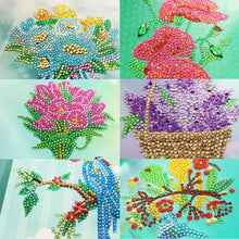Load image into Gallery viewer, 6pcs 5D DIY Special-shaped Diamond Painting Birthday Greeting Cards Gift
