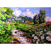 Load image into Gallery viewer, Scenery 40x30cm(canvas) full round drill diamond painting
