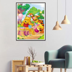 Winnie the Pooh 30x40cm(canvas) full round drill diamond painting