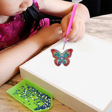 Load image into Gallery viewer, 5pcs DIY Full Drill Diamond Painting Special Shaped Butterfly Keychain Gift

