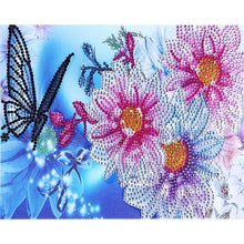 Load image into Gallery viewer, Butterfly 30x25cm(canvas) beautiful special shaped drill diamond painting

