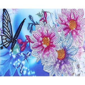 Butterfly 30x25cm(canvas) beautiful special shaped drill diamond painting