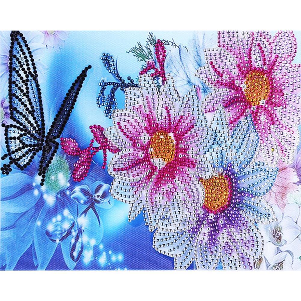 Butterfly 30x25cm(canvas) beautiful special shaped drill diamond painting